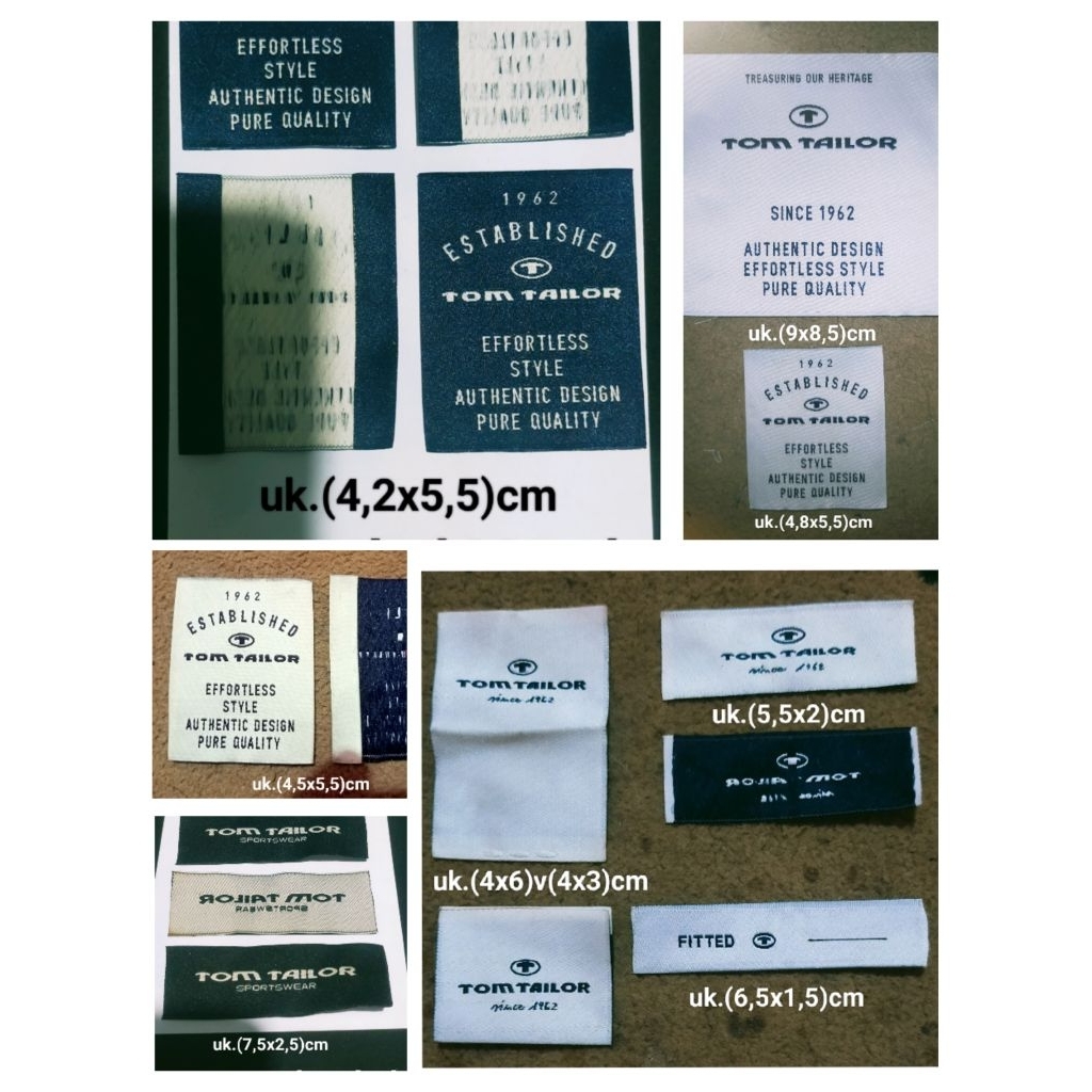 

label merek brand merek label (main) label tag tom tailor