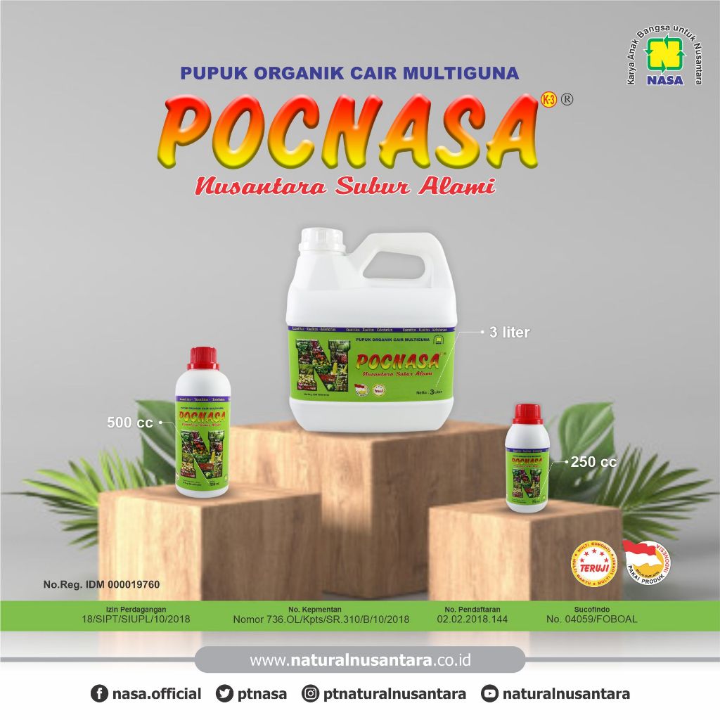 Pupuk Poc Nasa, Pupuk Organik Cair, Pupuk Segala Jenis Tanaman