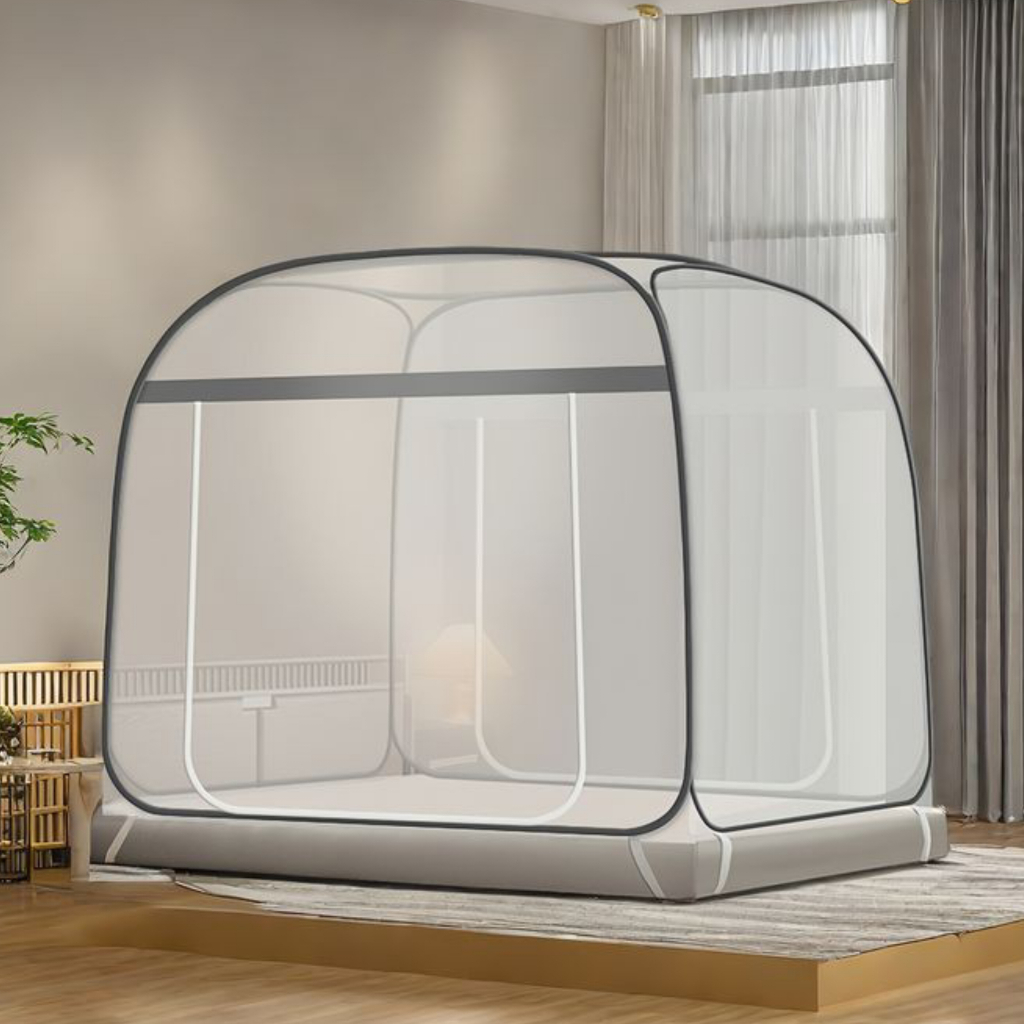 RB kelambu tidur Portable 160x200 180x200 200x200 Kelambu Lipat Tempat Tidur Dewasa Anti Nyamuk AST