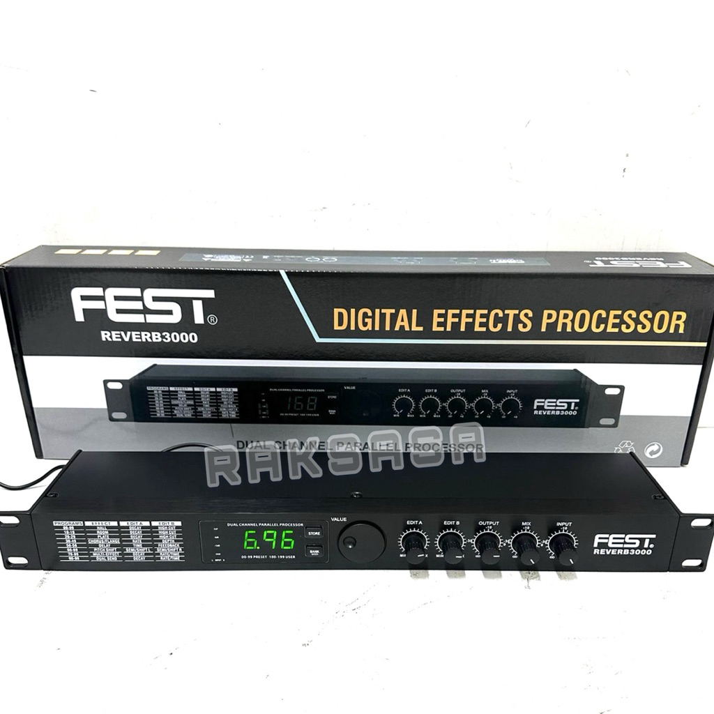 EFEK VOCAL FEST REVERB3000 soundbest digital 6 digital6 REVERB 3000 ORIGINAL