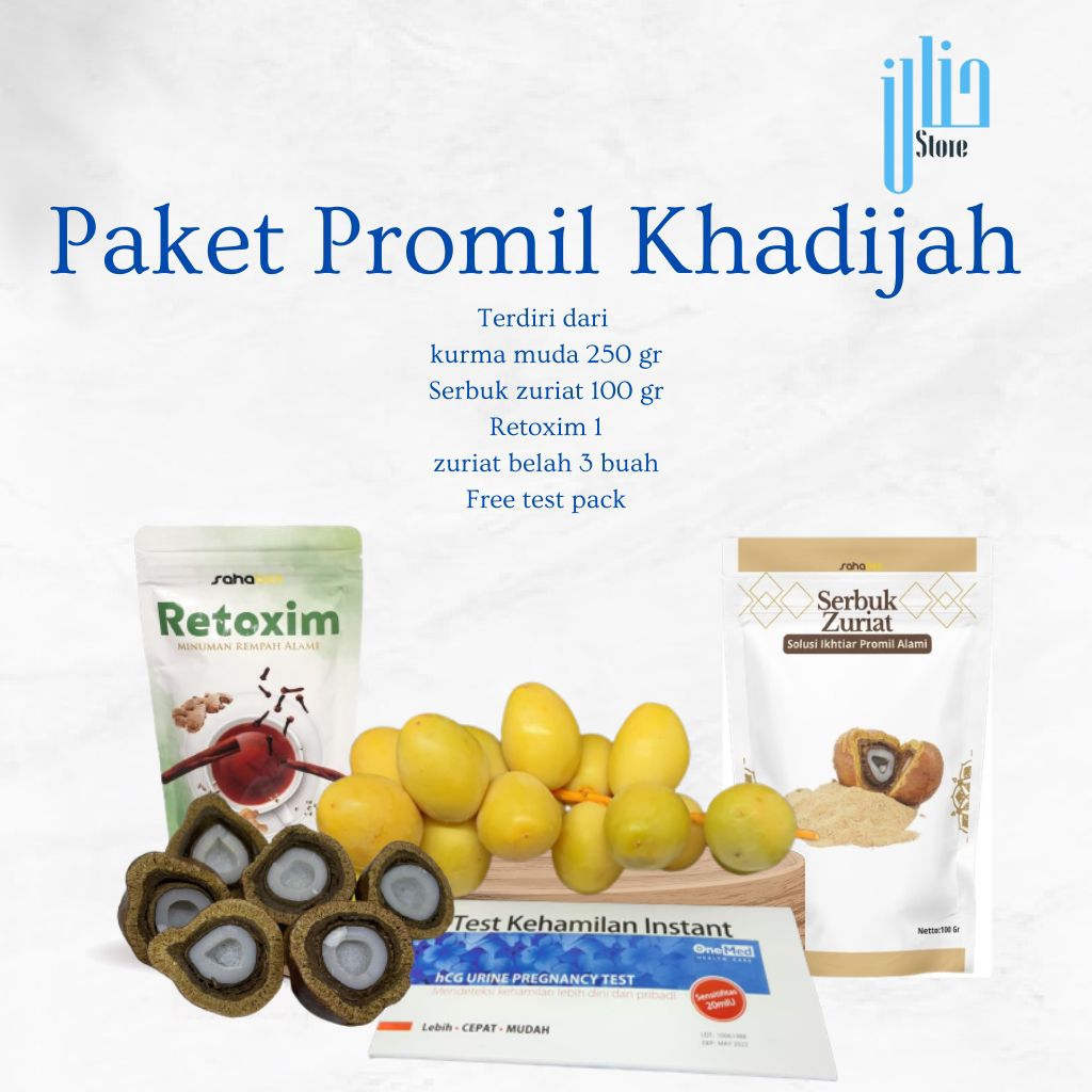 

paket PROMIL (Kurma muda ZURIAT BELAH SERBUK ZURIAT MADU)