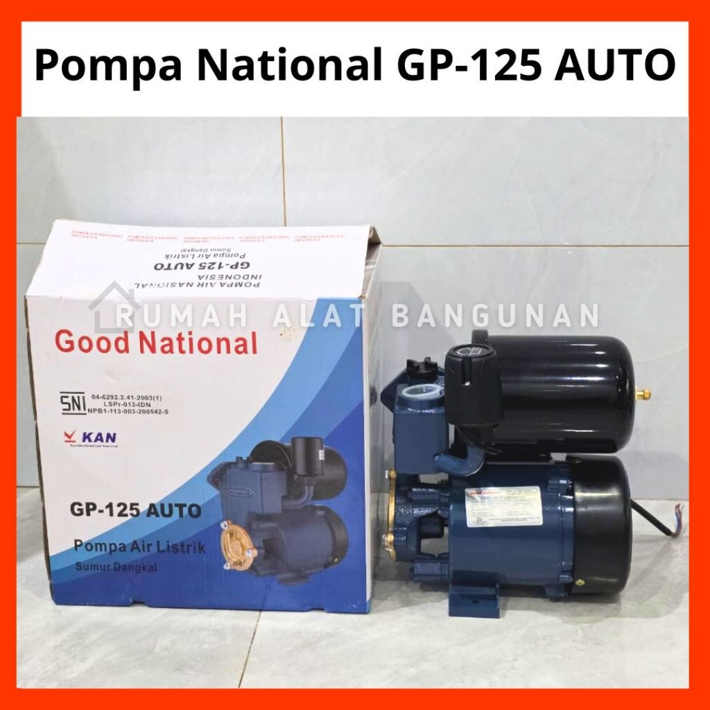 Pompa Air Listrik OTOMATIS GP-125 Good National Mesin Sanyo AUTOMATIC AUTO