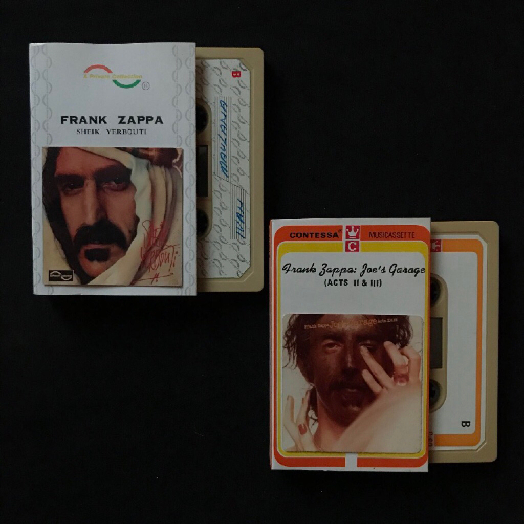 Kaset frank zappa sheik yerbouti, joe's garage acts II&III (sepaket)