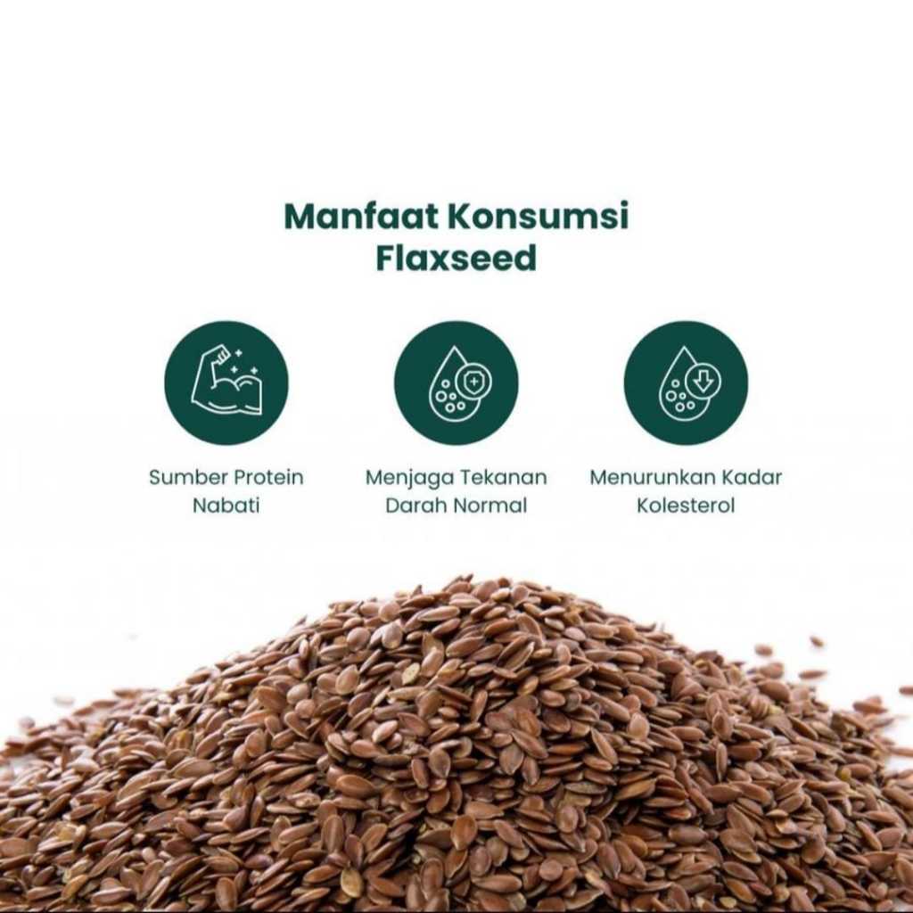 

Greenara Biji Rami Coklat 1kg / Natural Brown Flaxseed - BUBUK / GROUND PROMO