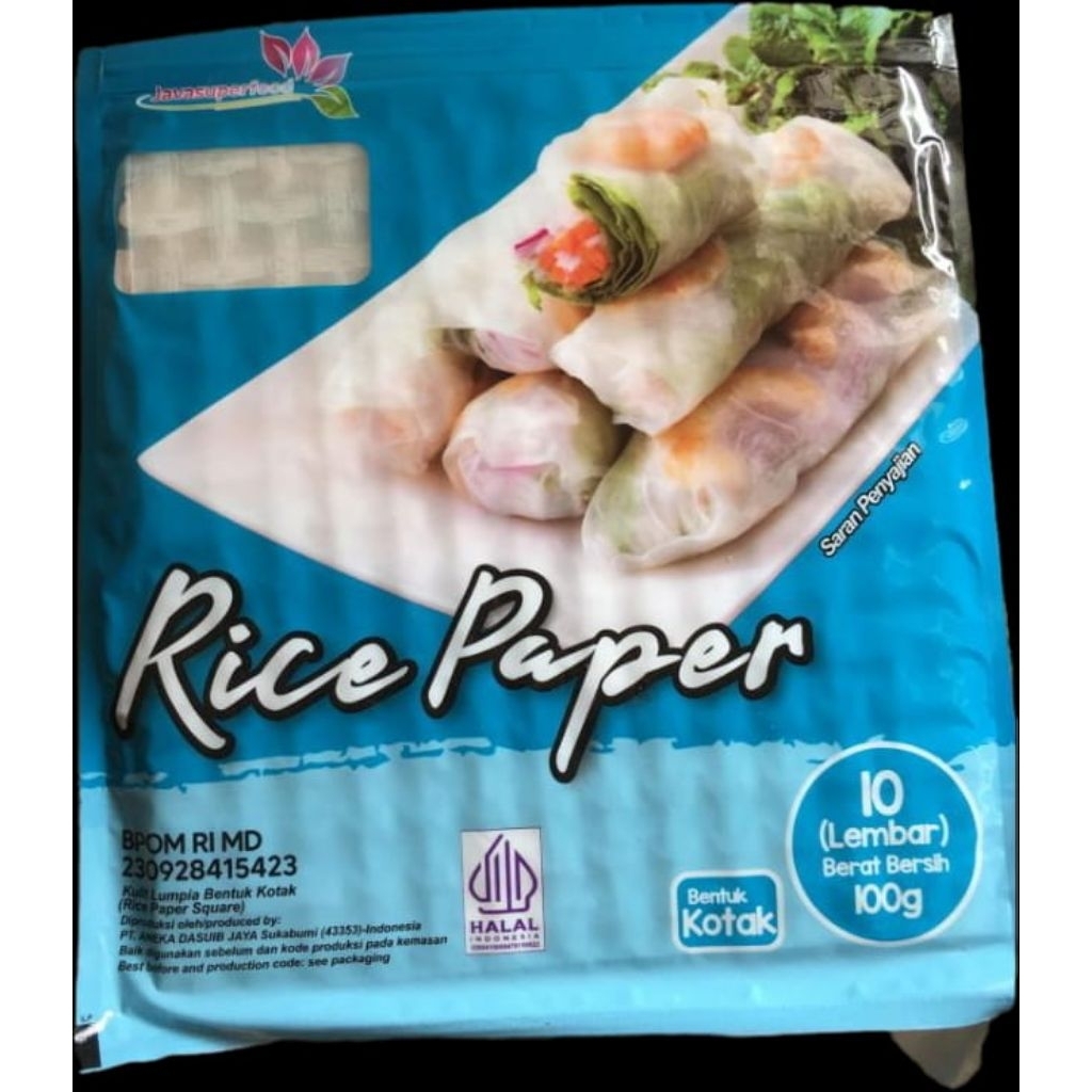 

Rice Paper Java Superfood Bentuk Bulat / Petak - 10lembar
