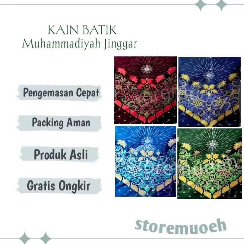 KAIN BATIK Muhammadiyah Terbaru (KAIN MUHAMMADIYAH JINGGAR 2025)