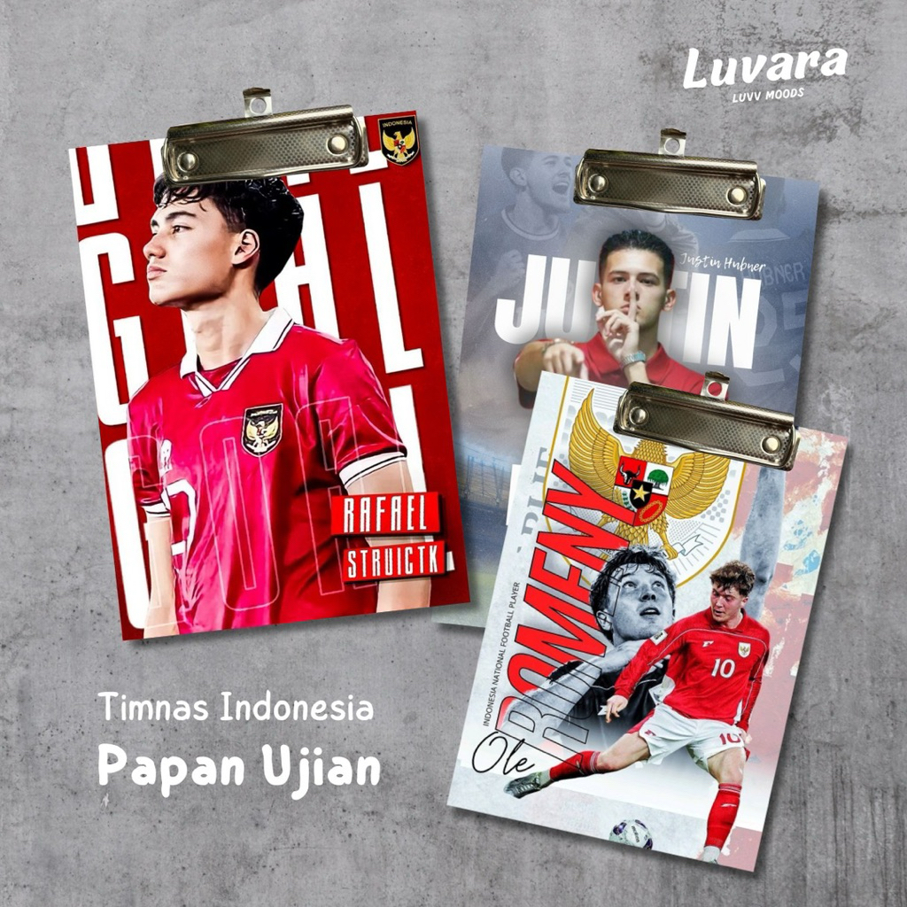 

Clipboard Papan Ujian Timnas Bonus Photocard Bahan Kayu Mdf 3mm