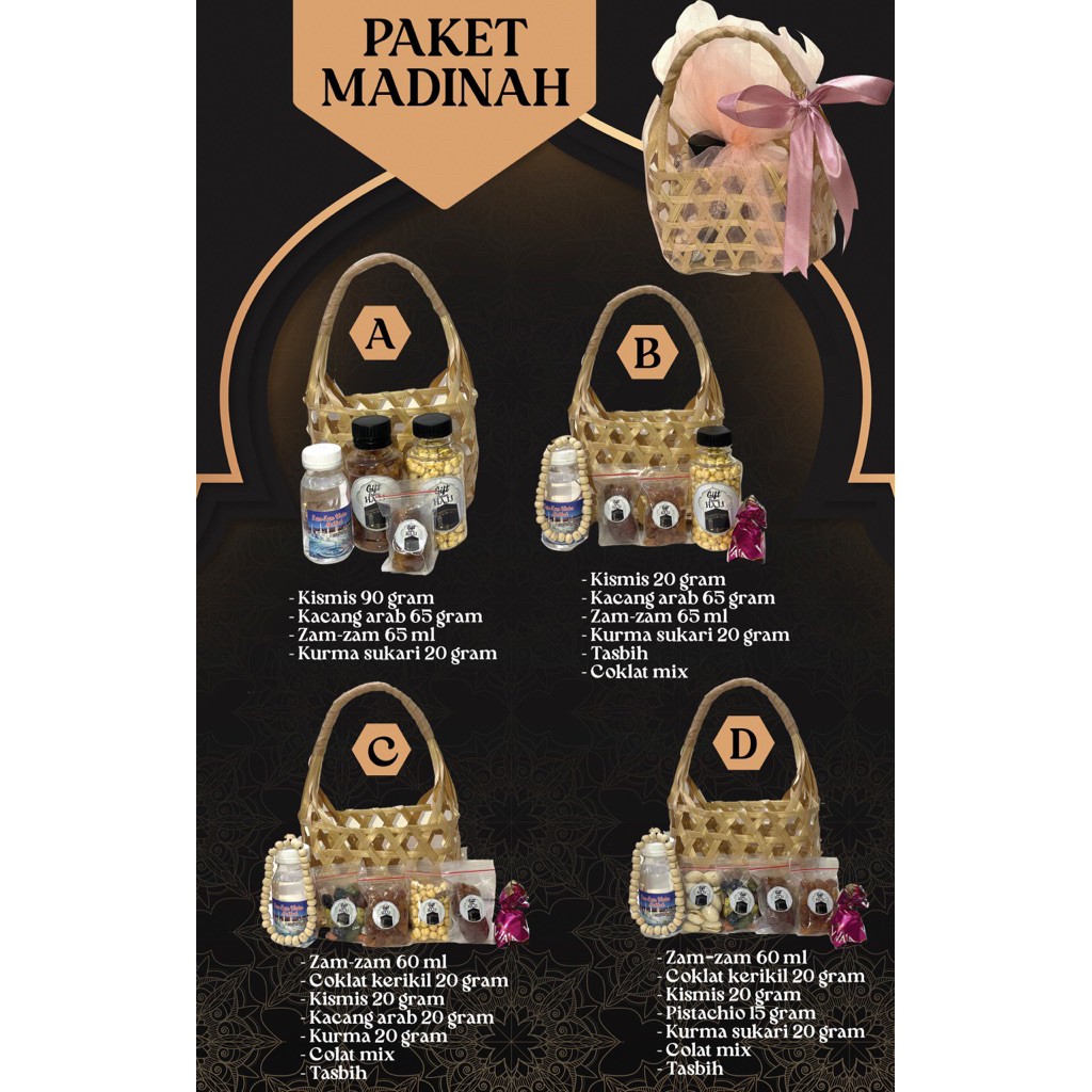 

50PACK PAKET OLEH OLEH HAJI UMROH PREMIUM SERIES MADINAH
