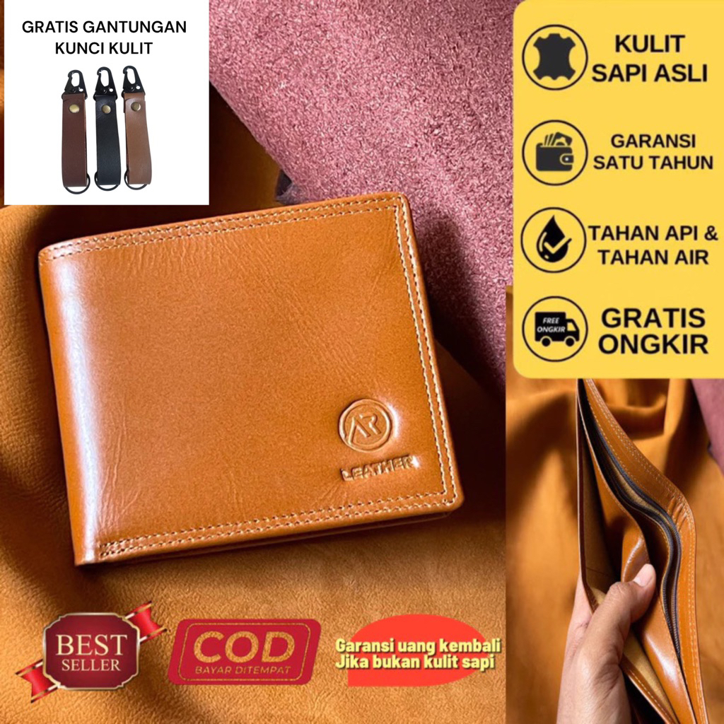 Dompet pria Kulit asli 100% original kulit sapi luar dalam Dompet murah Dompet laki2 dompet pria