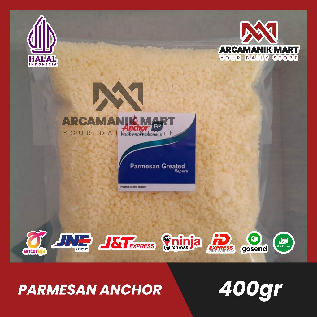 

KEJU PARMESAN ANCHOR 400gr / keju parmesan 400gr anchor