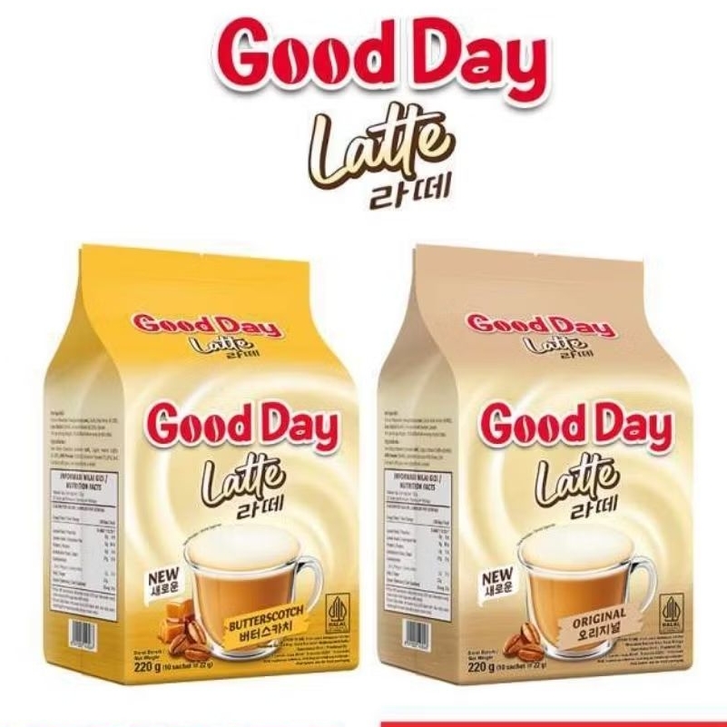 

New GOOD DAY LATTE ORIGINAL | BUTTERSCOTCH NETTO 10 PCS X 22 GR Murmer