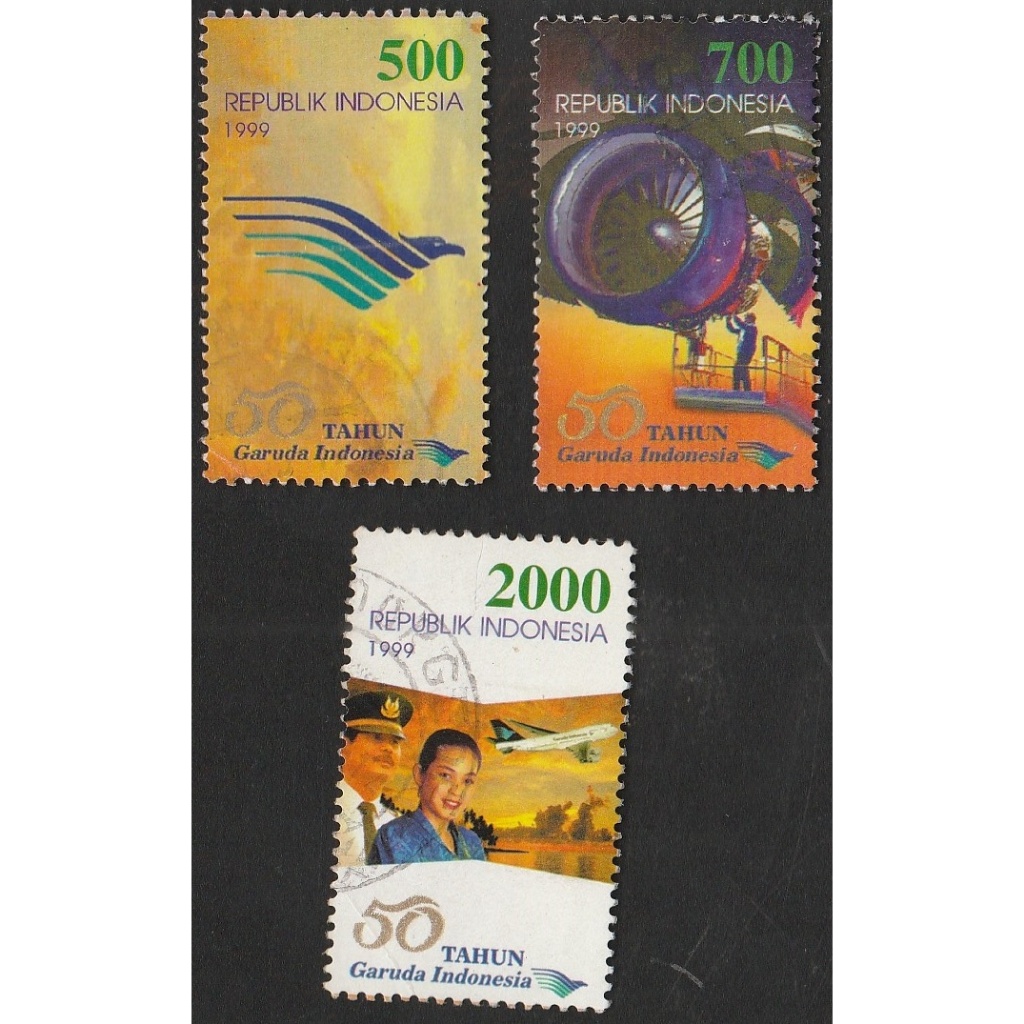 

A 12266 SET LENGKAP PRANGKO TEMA 50 TAHUN GARUDA INDONESIA DENGAN KONDISI SUDAH ADA CAP