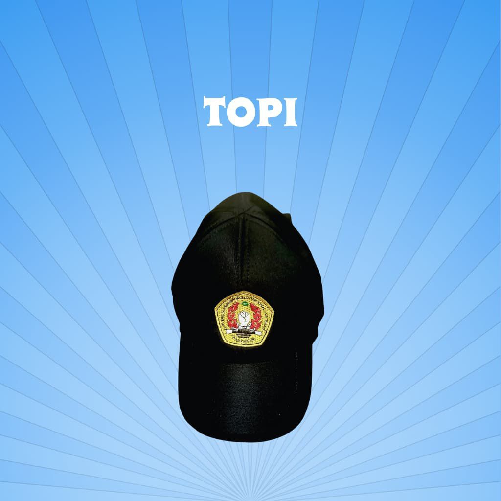 Topi PKKBN UPN VETERAN YOGYAKARTA - Topi hitam sablon - Topi ospek - Adjustable