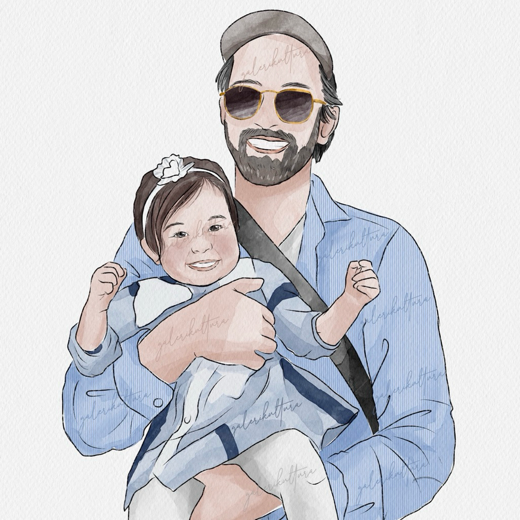 Digital Watercolor Art Commission