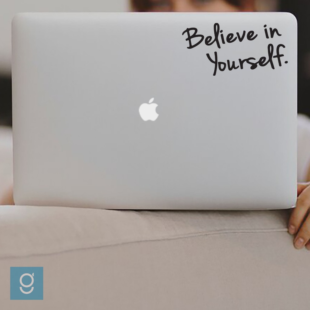 

Stiker Believe In Yourself Cutting Sticker Custom Dekorasi Laptop Kaca