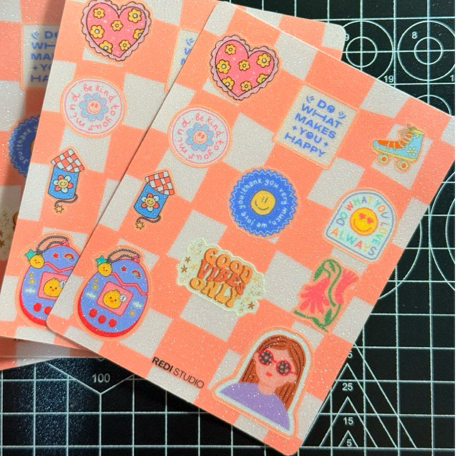 

[REDISTUDIO] Stiker retro vintage kekinian lucu tahan air