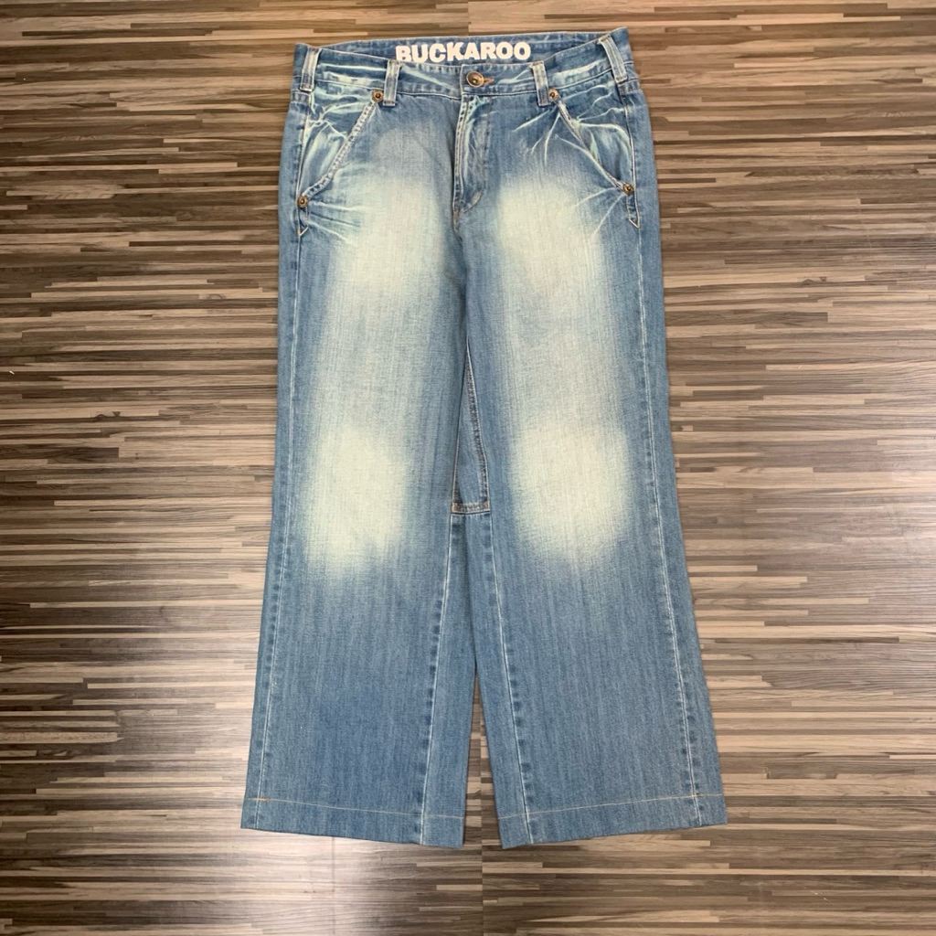 celana panjang denim pants BUCKAROO baggy jeans washed second original preloved
