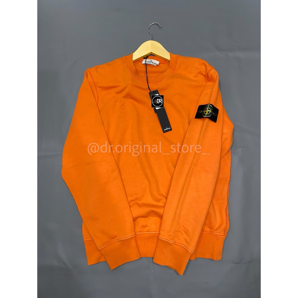 STONE ISLAND ORIGINAL   • CREWNECK  • ORANGE