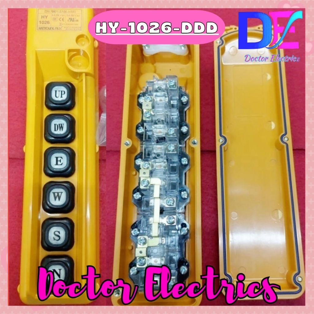 HANYOUNG NUX PENDANT HOIST PUSH BUTTON SWITCH DOUBLE SPEED HY-1026-DDD HY-1026DDD HY 1026-DDD HY 102