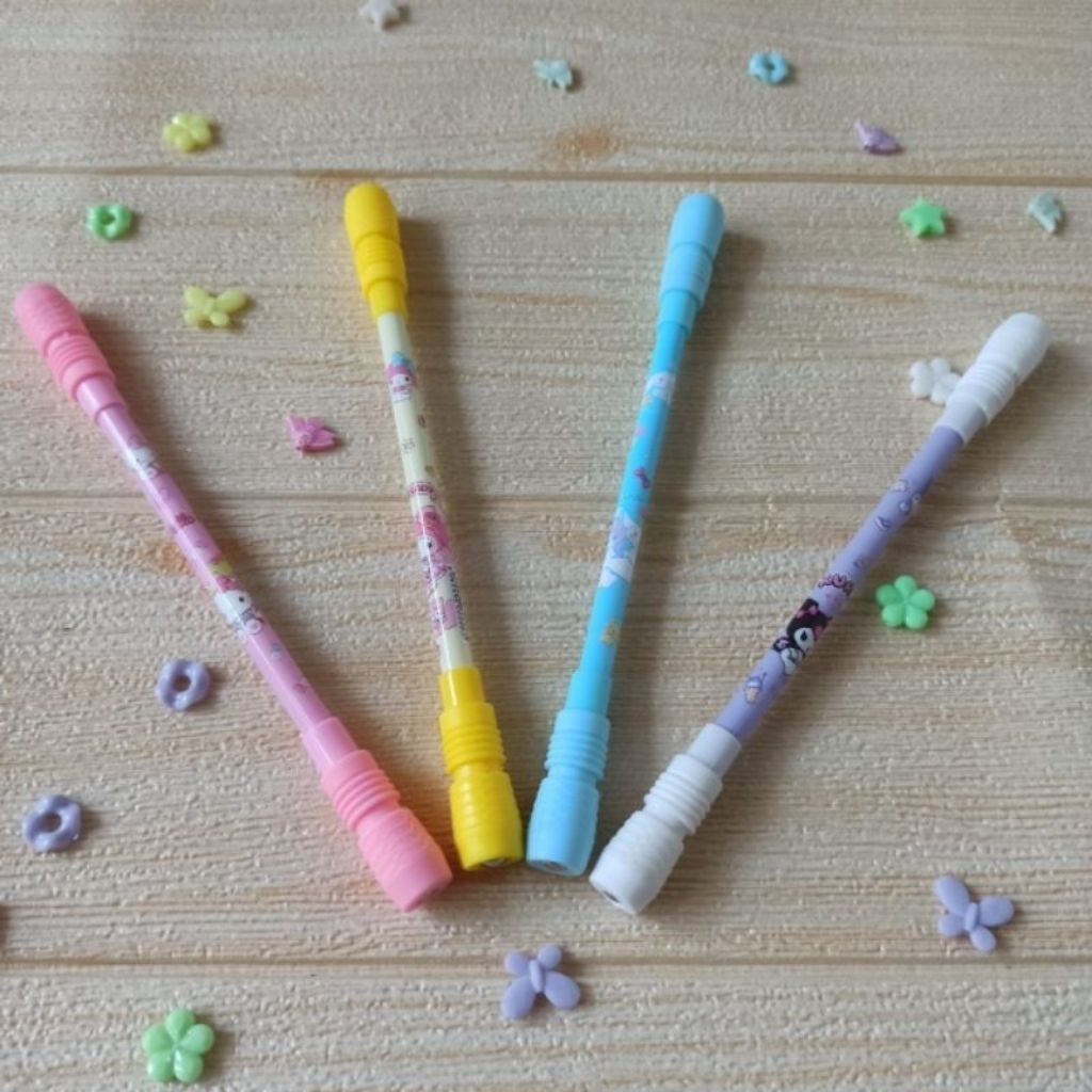 

pulpen tongkat sanrio anak/bolpen spiner sanrio/pen tongkat anak sanrio