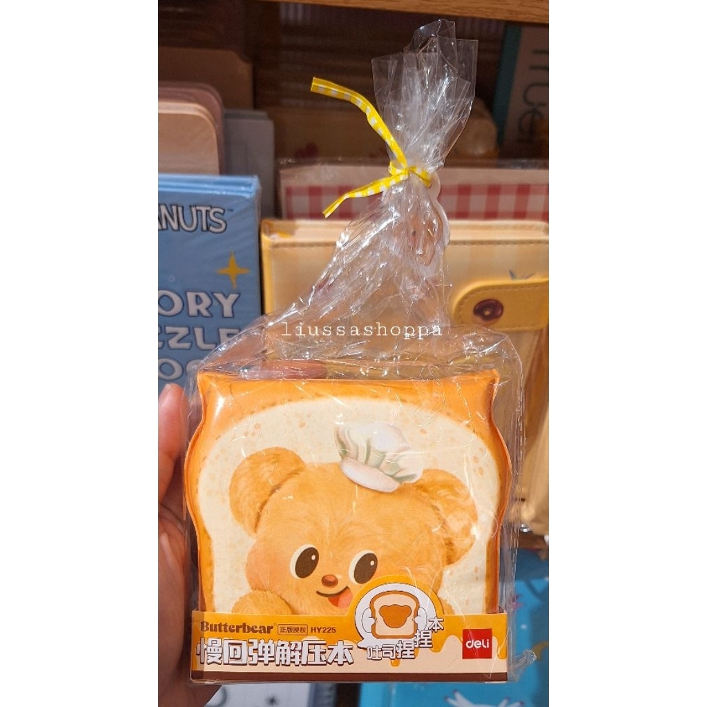 

Buku Miniso - Butterbear Collection Slow Rebound Toast Stress Relief Book