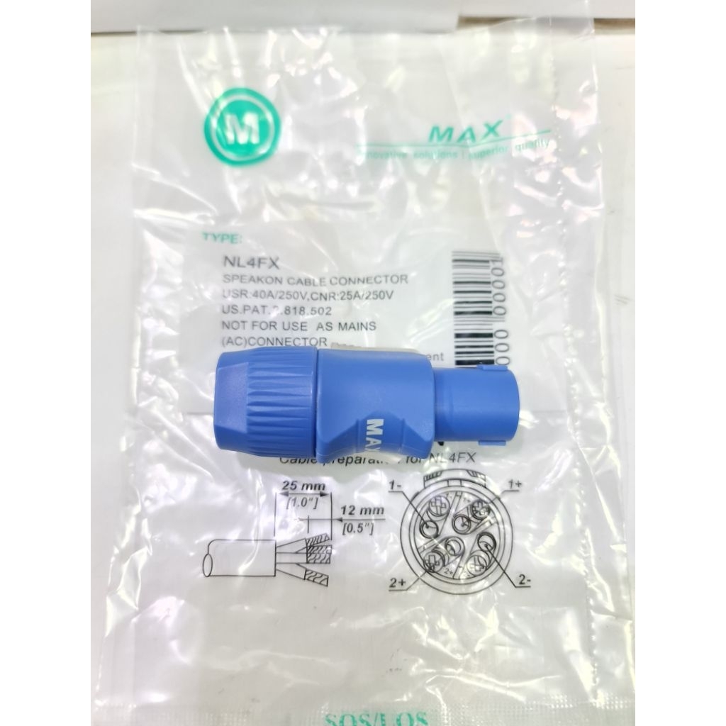 [MAX]JACK SPEAKON MAX NL4FX/JACK SPIKON SPEAKER MAX