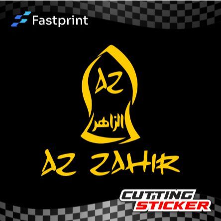 CUTTING STIKER LOGO AZZAHIR l STIKER MOTOR MOBIL LAPTOP