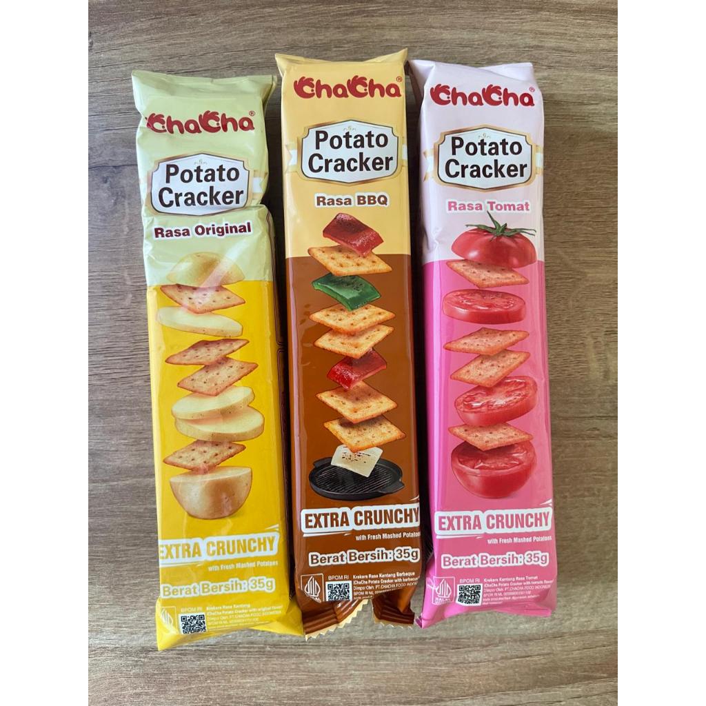 

Chacha Potato Cracker WIth Flavor bbq original tomato 35g