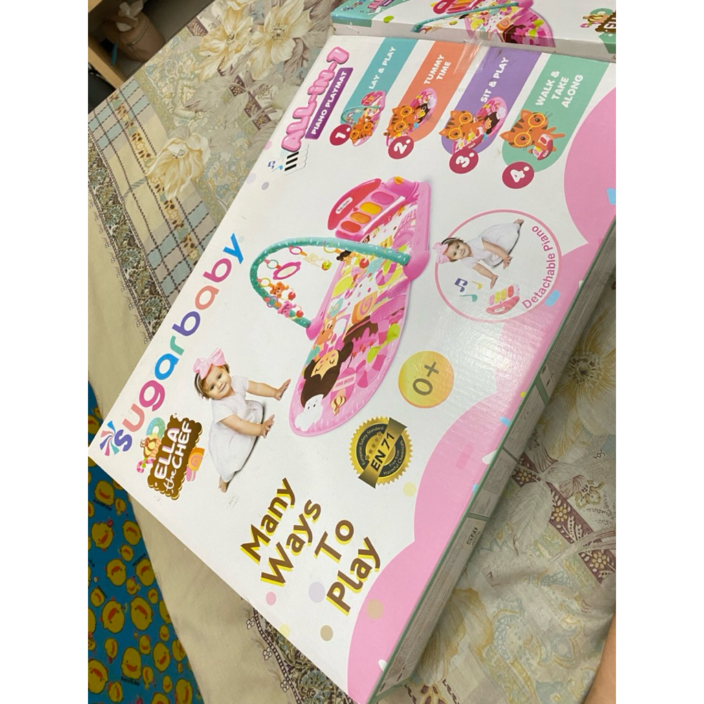 preloved sugar baby playmat piano