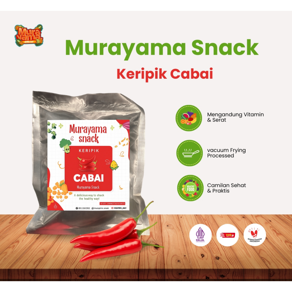 

KERIPIK CABAI 30GR MURAYAMA SNACK
