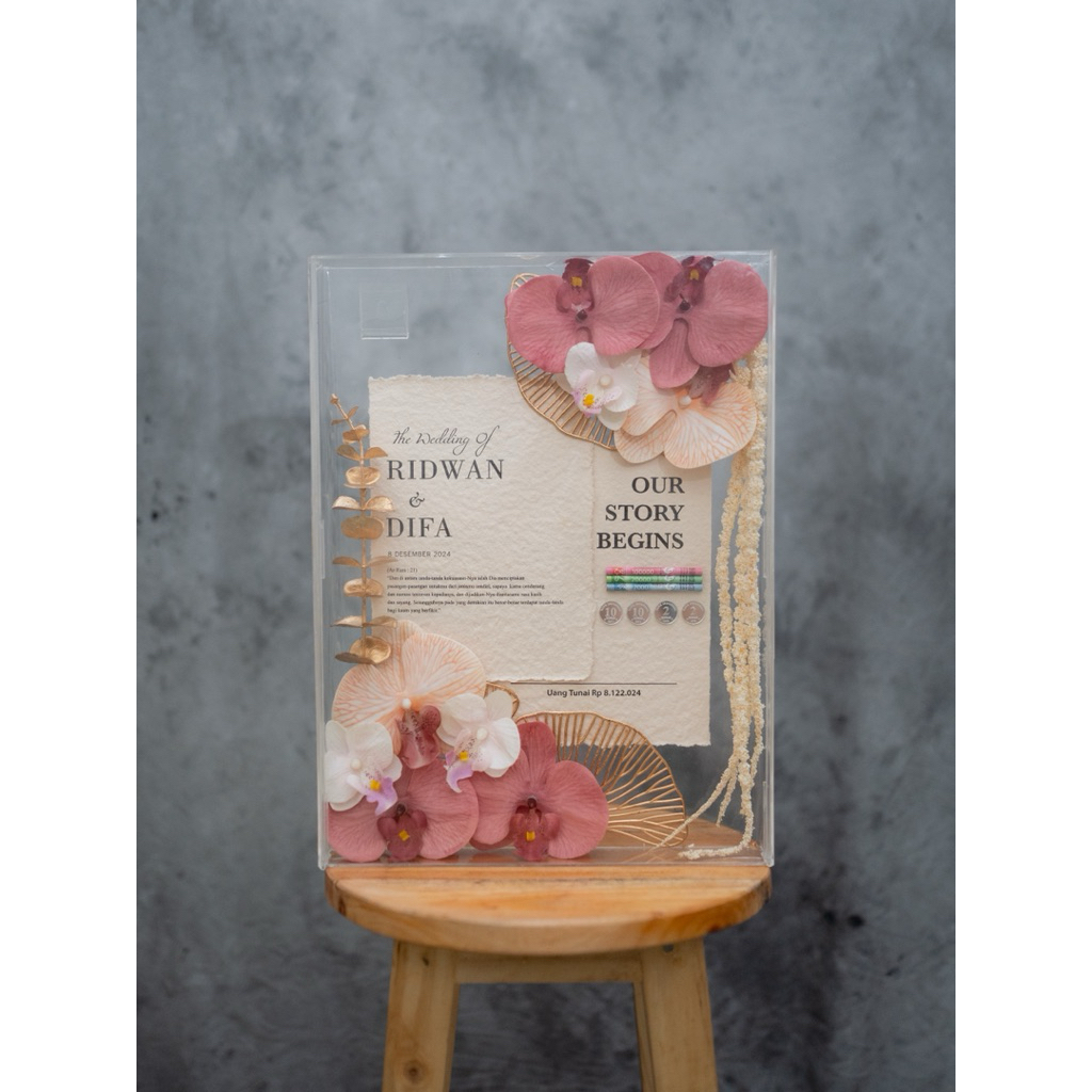 Kotak Mahar Aesthetic Kotak Mahar Pernikahan Kotak Mahar Bunga Kotak Mahar pernikahan Mahar bunga