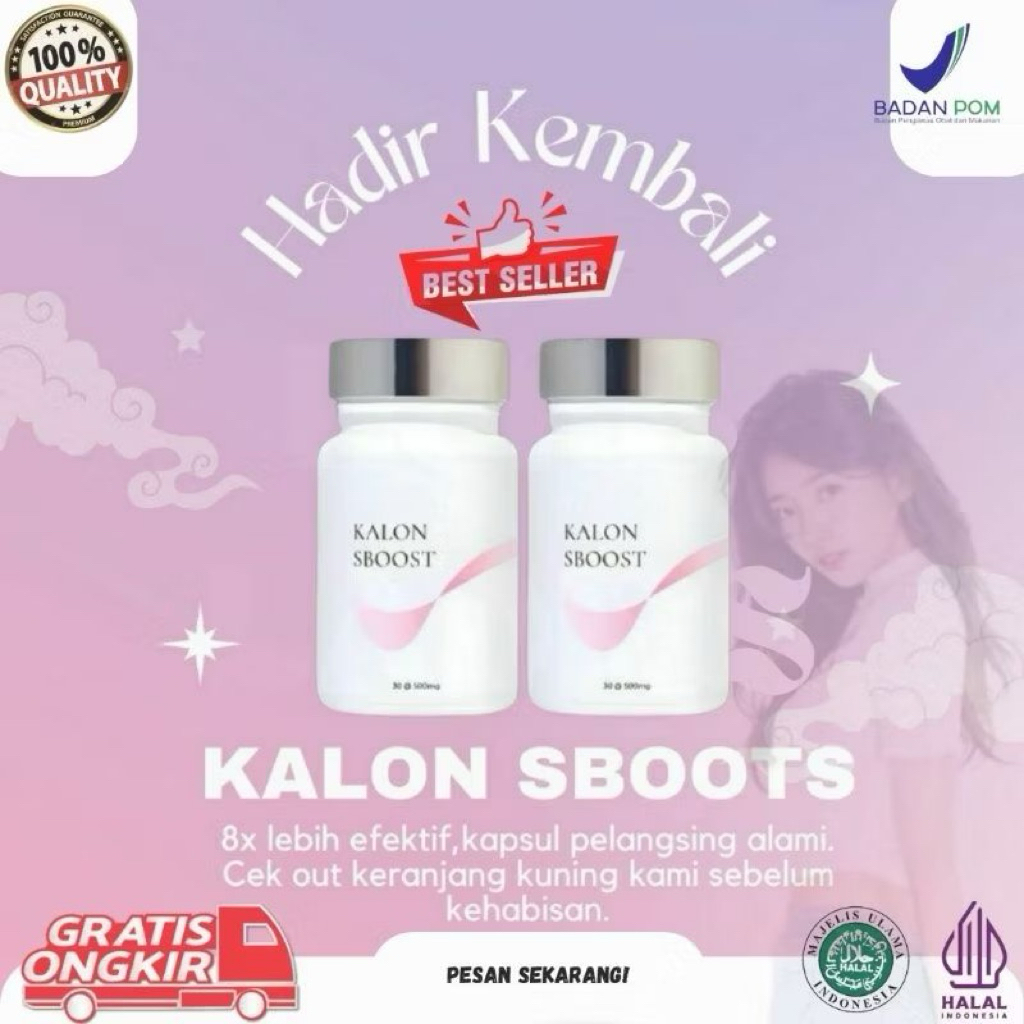 

PROMO COD PAKET HEMAT 2 BOTOL KALON SBOOSTER 30 CAPSUL, PENURUN BADAN SLIMMING BOOSTER