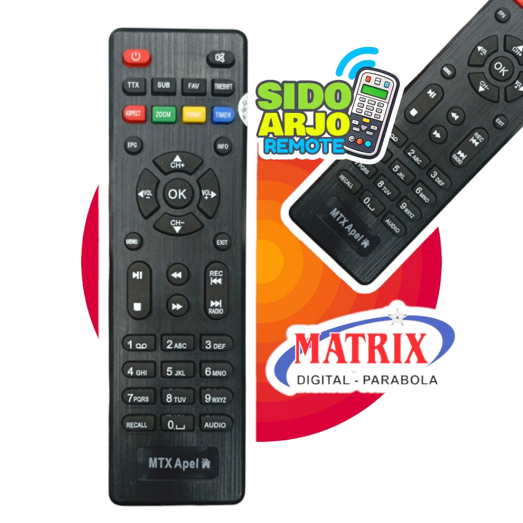 REMOT SET TOP BOX MATRIX - matrix apple dvb