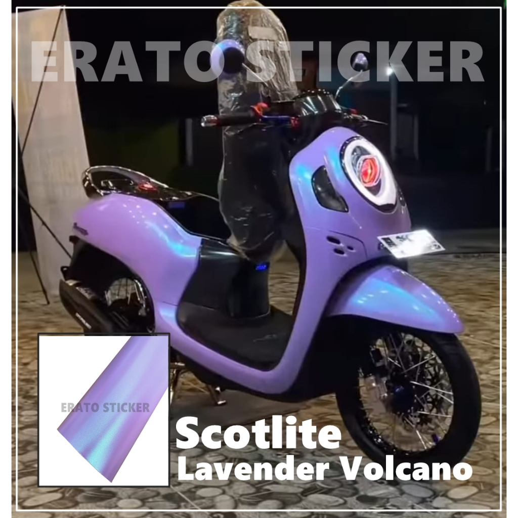 SKOTLET STIKER MOTOR UNGU LILAC LEMBAYUNG SKOTLET LILAC LEMBAYUNG SKOTLET VIOLET TARO LEMBAYUNG