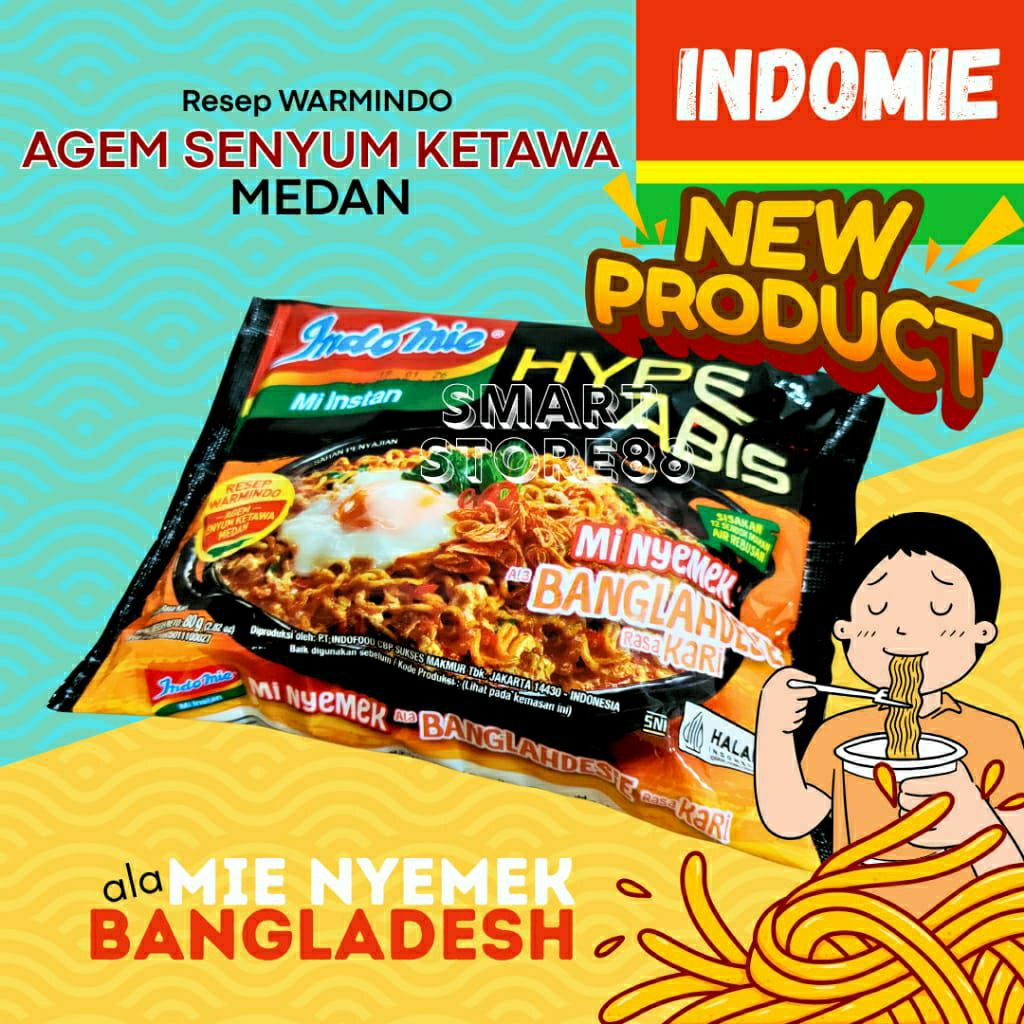 

✅LANGSUNG DIKIRIM,,,,NEW VARIAN indomie,,,1bungkus MIE NYEMEK BANGLAHDES 80gram