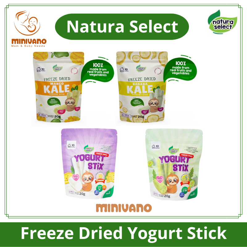 

Natura Select Freeze Dried Yogurt Stix - Snack Cemilan Anak Yogurt Stick