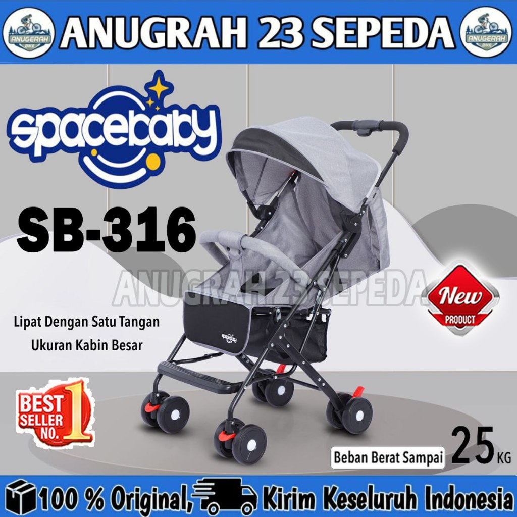 Baby Stroller SpaceBaby Sb-316