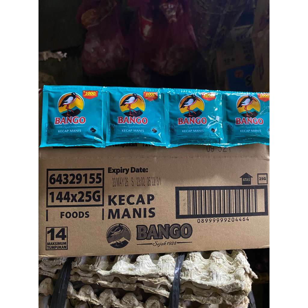 

1 Dus Kecap Bango Renceng 1000 25g | Isi 12 Renceng 144 sachet