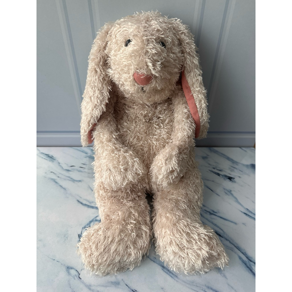 Jellycat Medium Bunglie Cream Bunny Vintage Rare Plush Doll