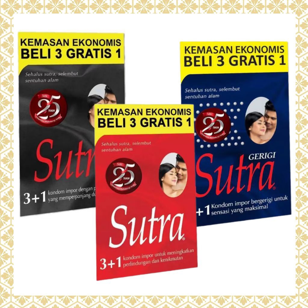 ( privasi aman ) kondom sutra ok bergigi alat kontrasepsi terbaik dan aman pengaman pria sutera cond