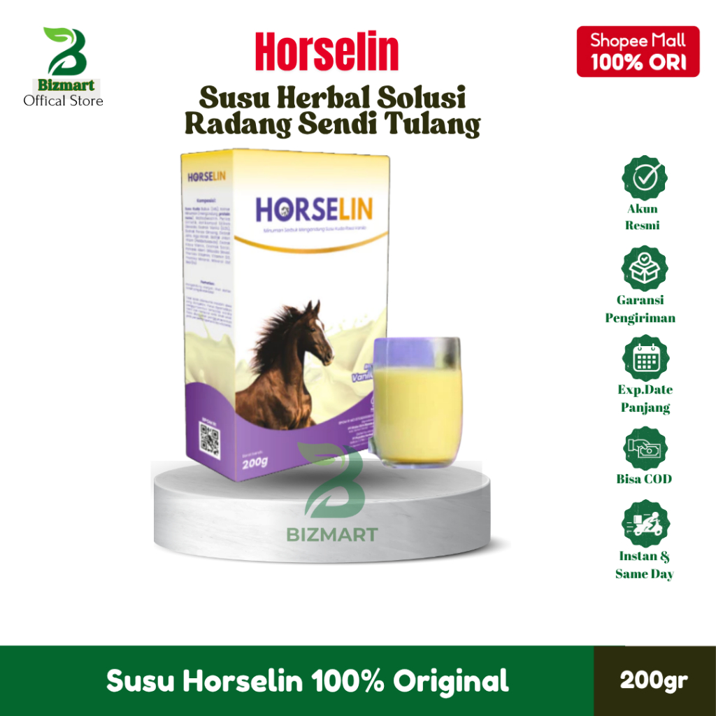 

Susu Kuda Premium Horselin Susu Kuda Bubuk Full Krim Solusi Herbal Untuk Masalah Tulang Original 200gr Ampuh Atasi Radang Sendi Kolesterol Rematik Asam Urat Kebas Kesemutan
