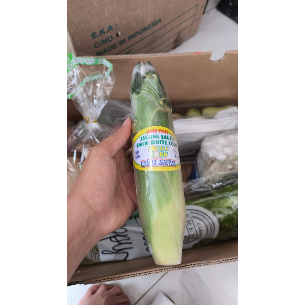 

Jagung salju snow white corn / jagung bisa makan mentah super manis 1 Pcs