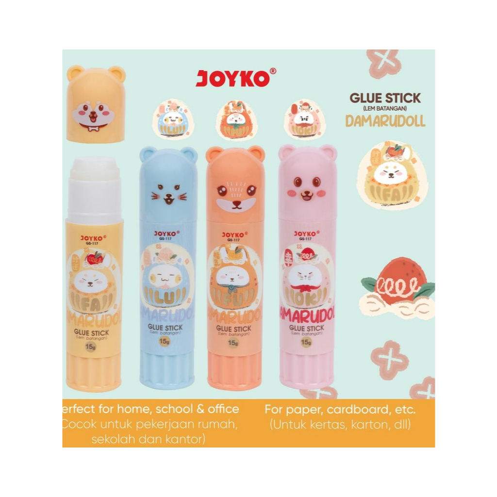 

LEM STICK / GLUE STICK JOYKO GS-117 DAMARUDOLL /LEM BATANG 15GR ECER
