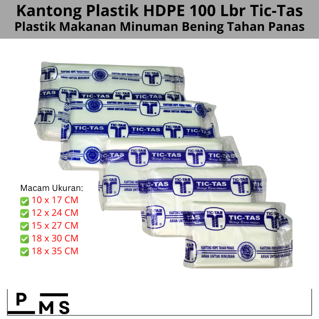 Kantong Plastik HD Tic-Tas Tahan Food Grade / Plastik HD Tictas Tahan Panas Bening Bungkus Makanan