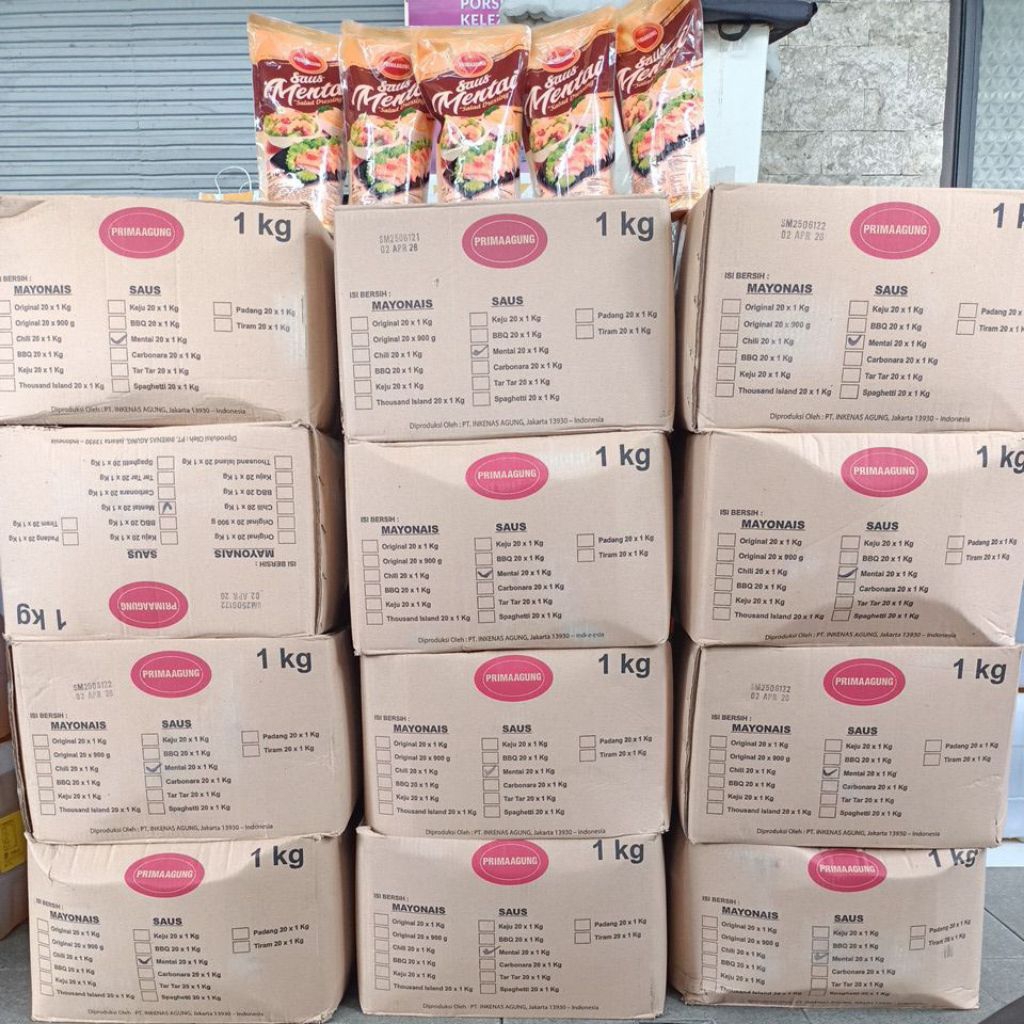 

Saos Mentai Prima Agung 1 kg (1 dus isi 20 pc)