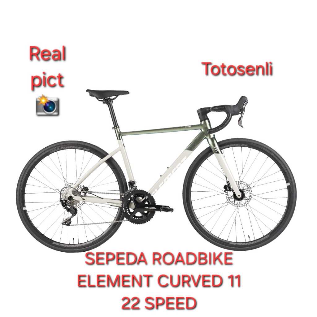 SEPEDA BALAP ROADBIKE BY ELEMENT CURVED 11 22 SPEED