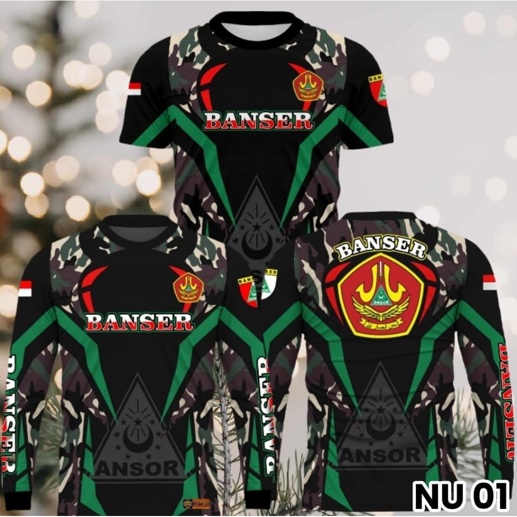 kaos Banser 01, kaos Banser NU, kaos NU, baju Banser, seragam banser