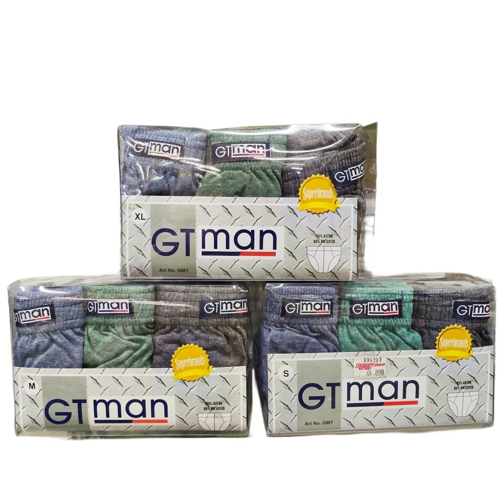 GT MAN Celana Dalam Pria GT MAN GMX- Isi 3 pcs Original
