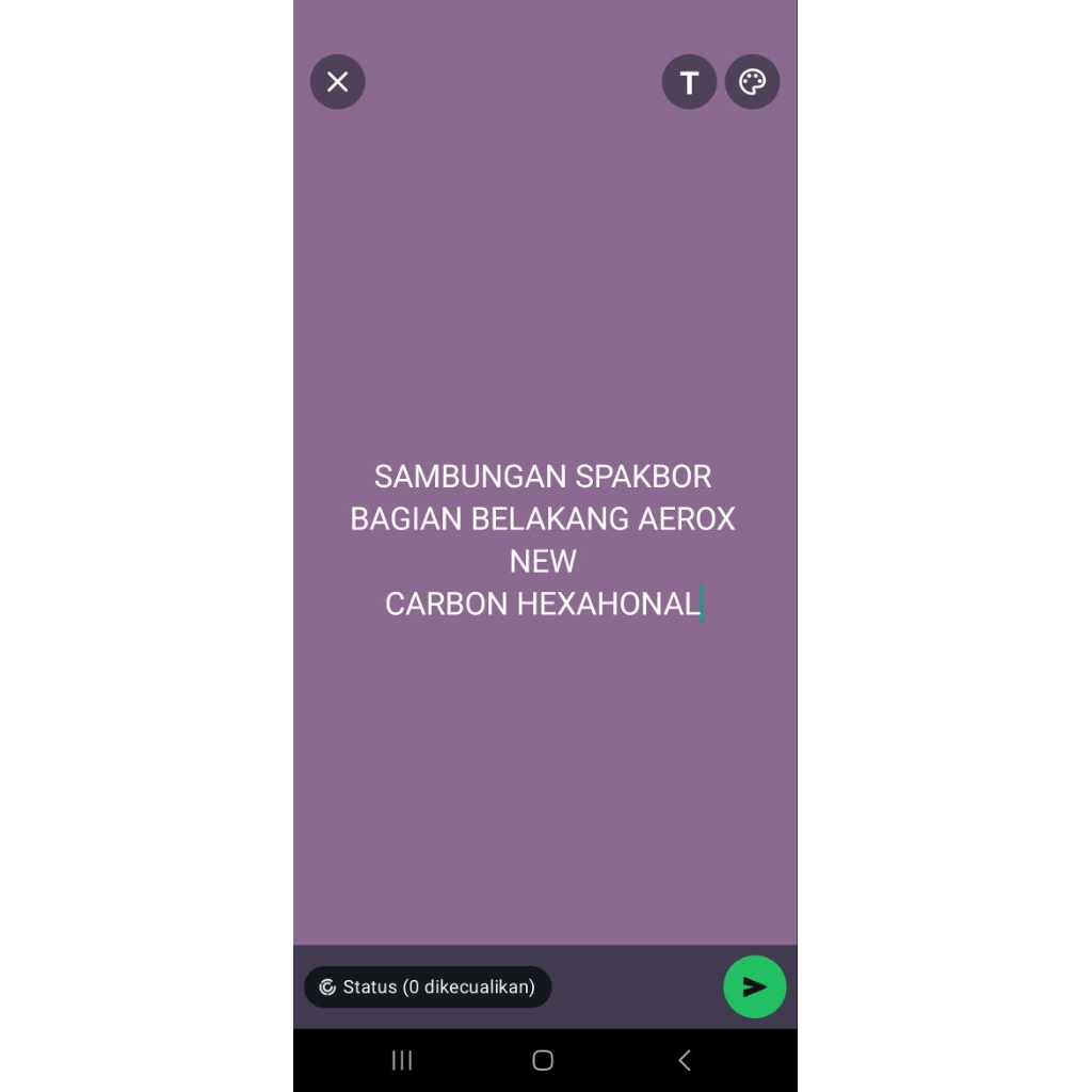 SAMBUNGAN SPAKBOR BELAKANG AEROX NEW CARBON HEXAGONAL