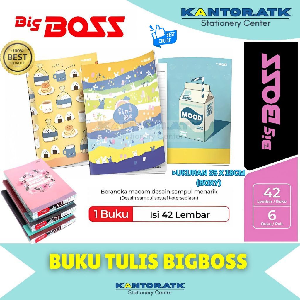 

Buku Tulis Big Boss 42Lembar Besar (1Pack)